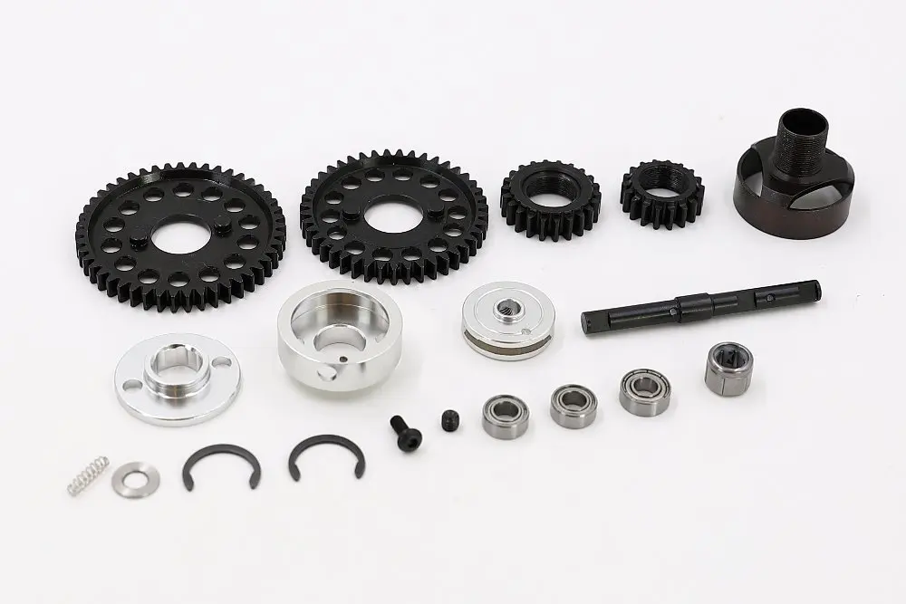 GTBRacing CNC  RC 1/10 HPI RS4-3 Refit Upgraded 2 Speed Transimission Gear System (43T/47T and 18T/22T)