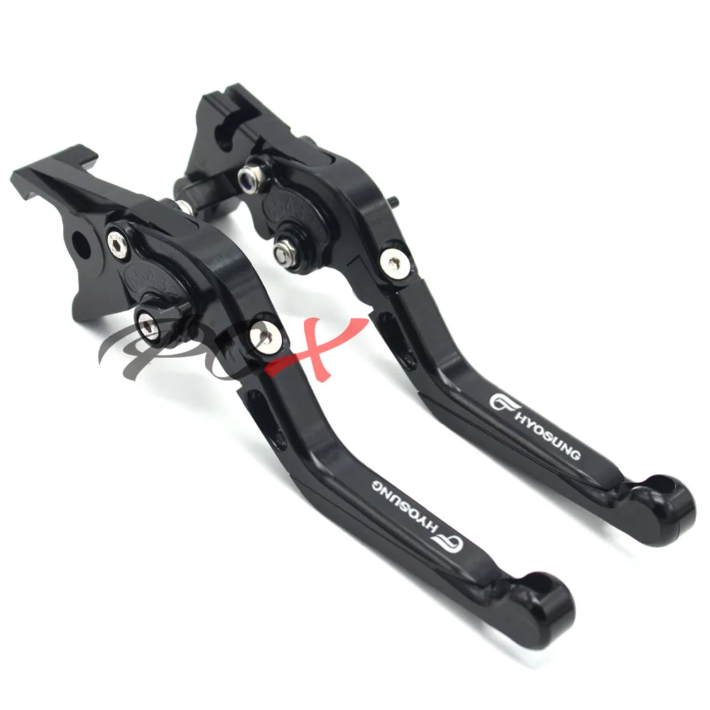 Motorcycle CNC Billet Aluminum Extendable Brake Clutch Levers For For Hyosung GT250R 2006-2010 GT650R 2006-2009 GT250 R/GT650 R