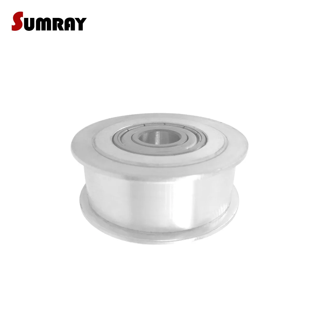 

SUMRAY 3M 36T Idler Pulley Bore 5/6/8/10/12/15mm Tooth Belt Idler Pulley 11/16mm Belt Width NO Teeth Passive Pulley Wheel