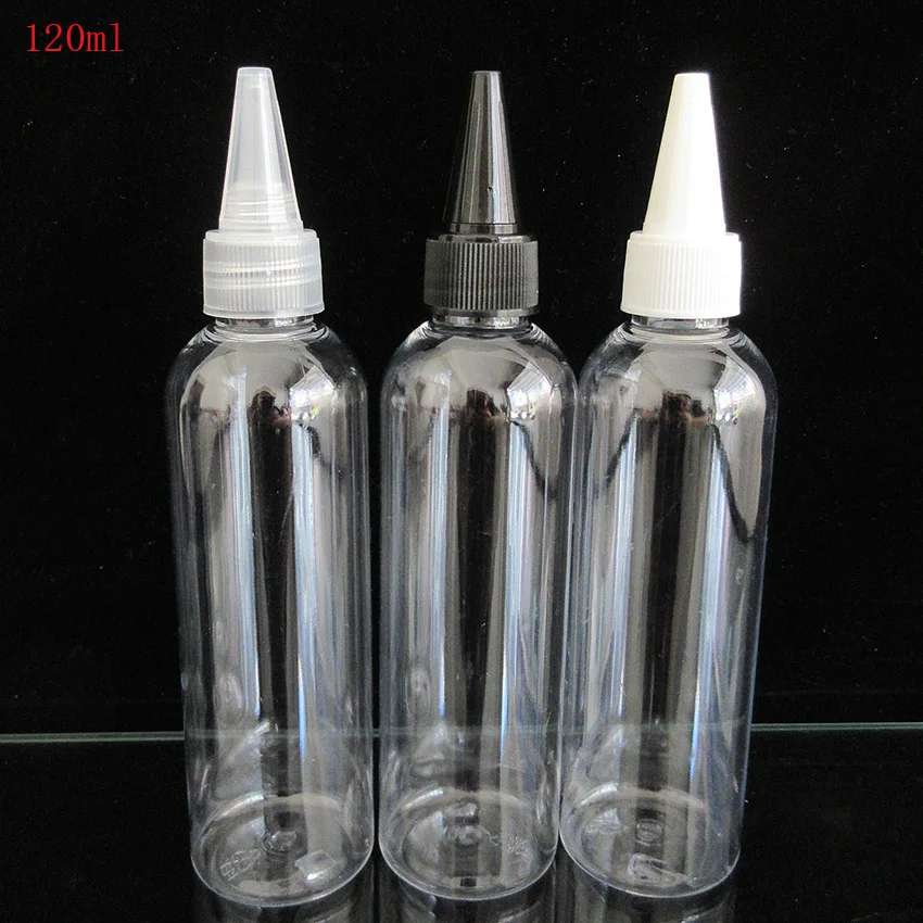 

PET Refillable 120ml Clear Dropper Bottle with Twist Off Cap,Painting Pigment Bottle,Empty Water Bottle 10pcs free shipping