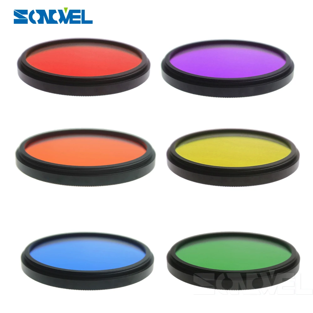 49 52 55 58 62 67 72 77MM Green/Purple/Orange/Blue/Red/Yellow 6PCS Full Color Special Filter Kit For Lens Digital Camera