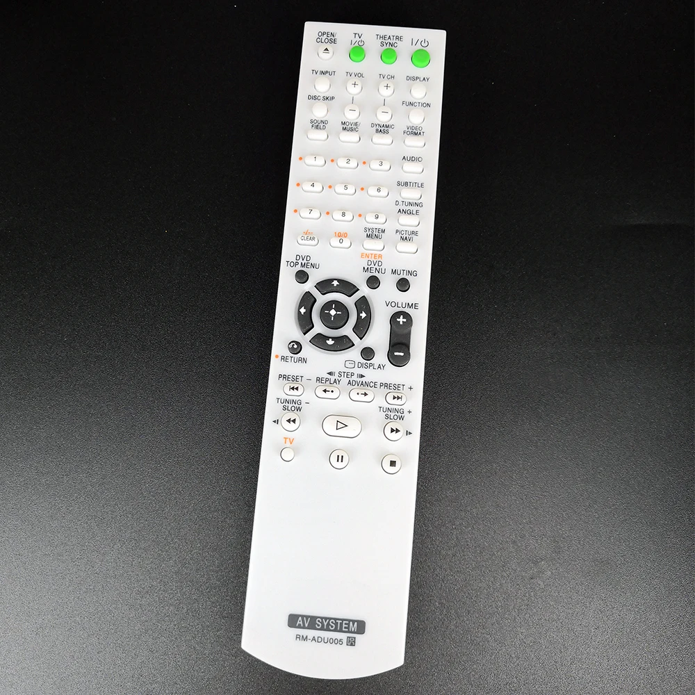 

New Remote Control RM-ADU005 For Sony DVD AV AUDIO VIDEO SYSTEM DAV-DZ20 CD/SA-CD DAV-DZ630 HCD-DZ630 DAV-HDX265