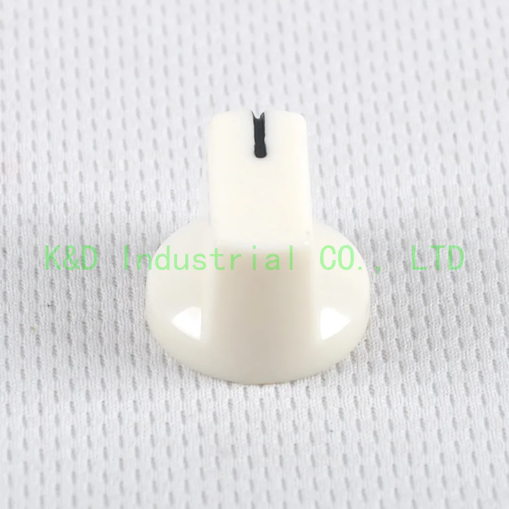 10pcs 17*15mm White ABS Plastic Knobs for D shaft Guitar Amp Effect Pedal Stomp Box DIY