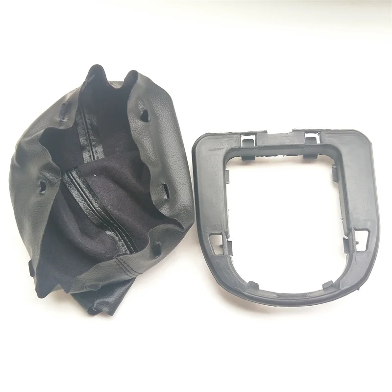 Gear Dustproof cover For Peugeot 307 206 207 308 408 for  Citroen C-triomphe C-quatre Shift Lever dust cover Blcak leather