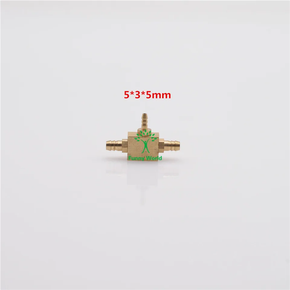 

3pcs Dental Valve Copper Tee for dental ACCESSORY 5*5*3MM