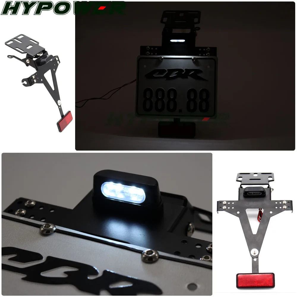 Motocykl ogon schludny błotnik Eliminator tablicy rejestracyjnej uchwyt LED światło dla YAMAHA XJ6 FZ6 N/S FZ6R FZ8 FZ-1N FZ1 FAZER FZS1000