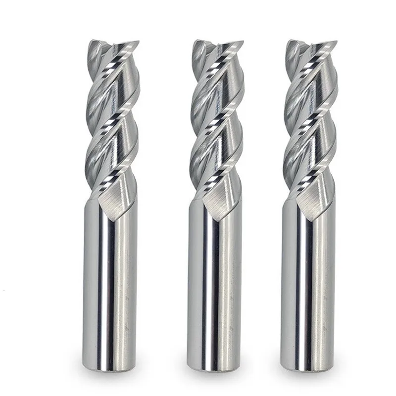 ZGT Cnc Milling Tools Milling Cutter HRC50 3 Flute Aluminum Copper Wood Metal Cutter Carbide End Mill 1mm 2mm 3mm 4mm 5mm 6mm