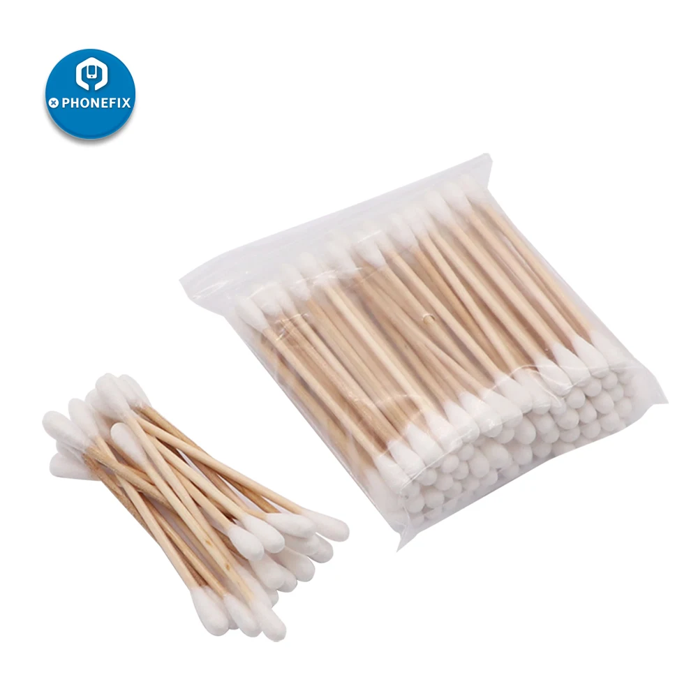 Great 80pcs Double Head Cotton Swabs cleaning Repair Tools For arts and crafts ceramics fabric decorations model making and more