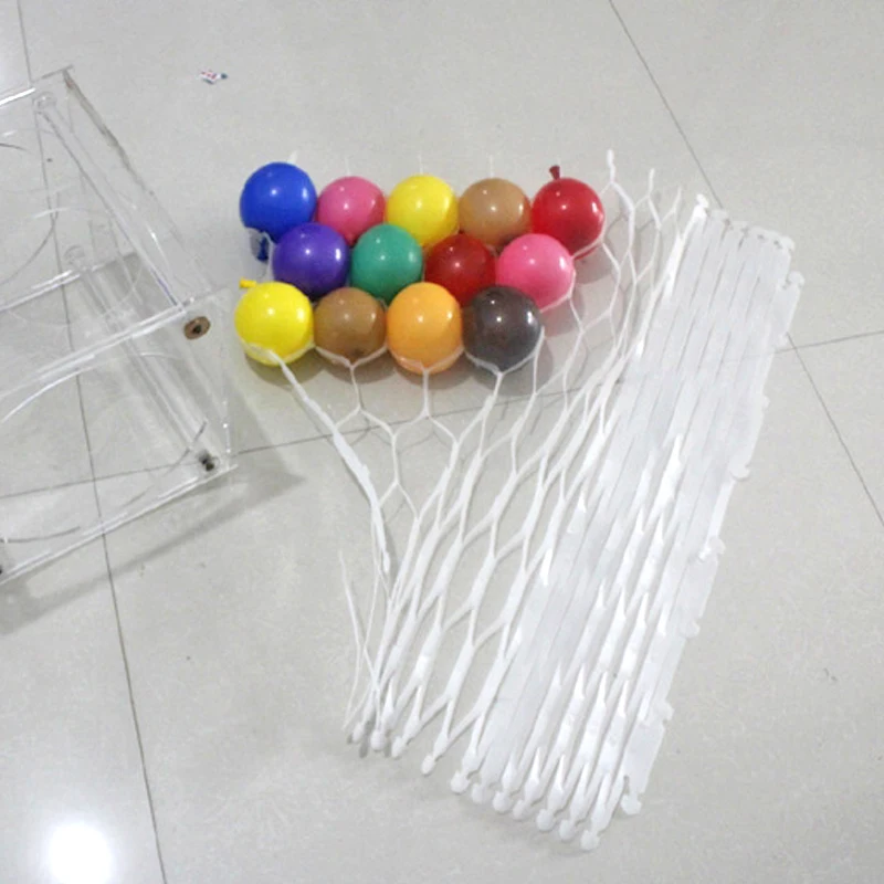 2018 Ballon Helium New Arrival Real Wedding Decoration 75*31cm Latex Balloon Mesh Knitted Ball Grid Birthday Festival Supplies