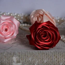 Hot Koop Hand Made Rose Zijde Satijn Bloemblaadjes Bruiloft Bloemen Pols Bloem Bridal Broche Boeket Real Rose 19 Kleuren lot