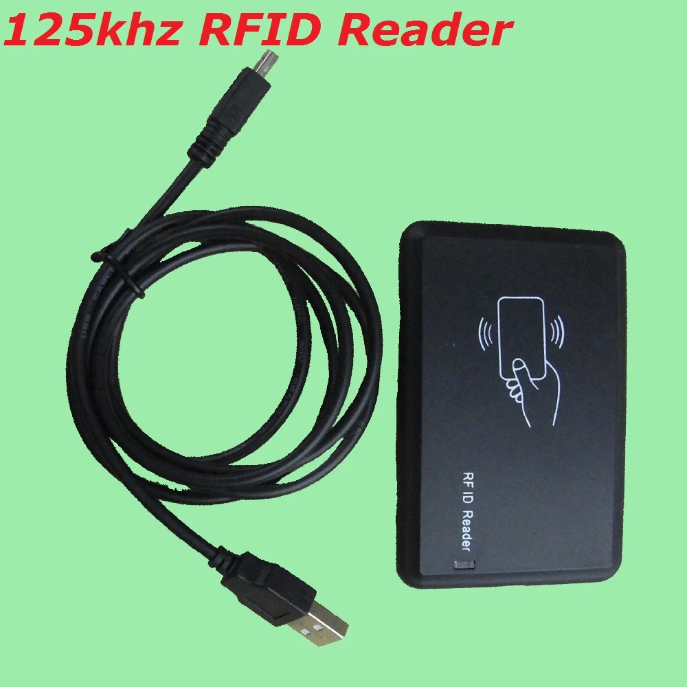 RFID 125KHZ EM4100 USB Reader Proximity Smart ID Card Read First 10 Digital No Software Need For Door Access Control System