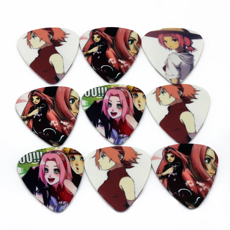 SOACH 50pcs bass guitar paddle nice beautiful Cartoon Japanese anime Acoustic Guitar Picks 1.0mm Thickness pick Guitar parts