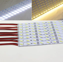 10 sztuk Super jasny twardy pasek Bar light 10w 50cm 36 led SMD 7020 taśma Led ze stopu aluminium do szafki