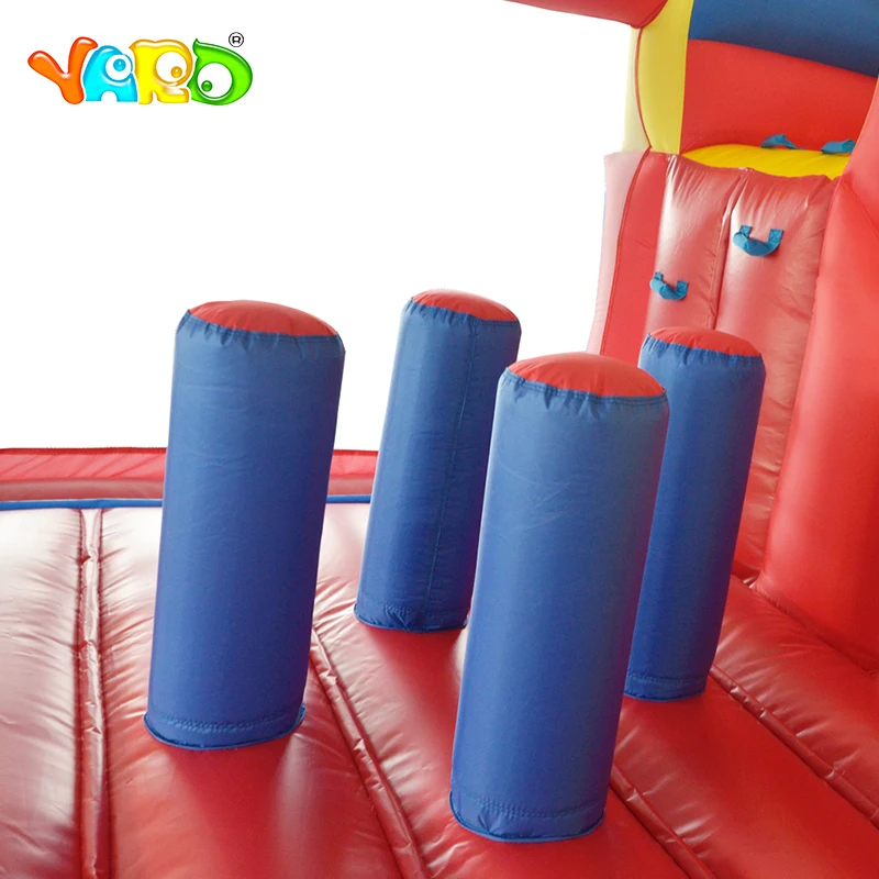 Castillo inflable de patio para niños, Tobogán inflable grande de 4x3,5x2,5 m, trampolín de casa para exteriores, bolas de PE gratis