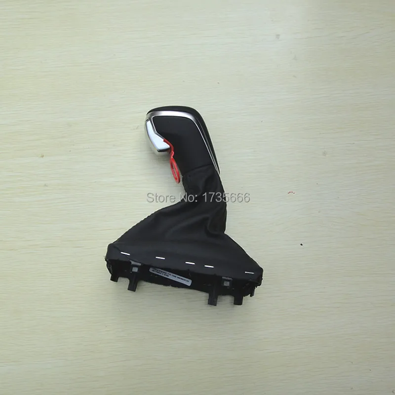 FOR NEW A6 PA STYLE FOR Audi A4 A6 C7 For Skoda High Quality Black leather shift knob SHIFT KNOB