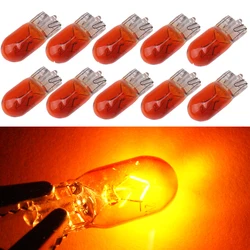 10pcs Auto W5W T10 194 158 lampade alogene Ambra/bianco 12V 5W Luce Dello Strumento del cuneo Della Lampada luce di lettura Interno Liquidazione lampadine