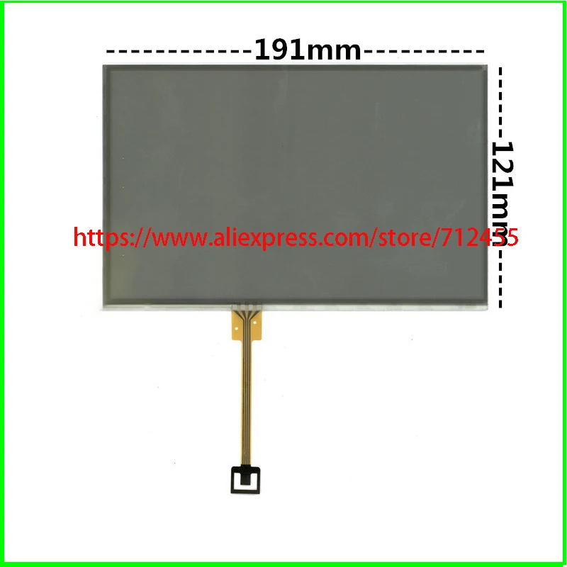 

10PCS 192*122 191*121 191*123 190*120 193*123mm Touch panel digitizer 8'' 8inch vehicle navigation Touch screen