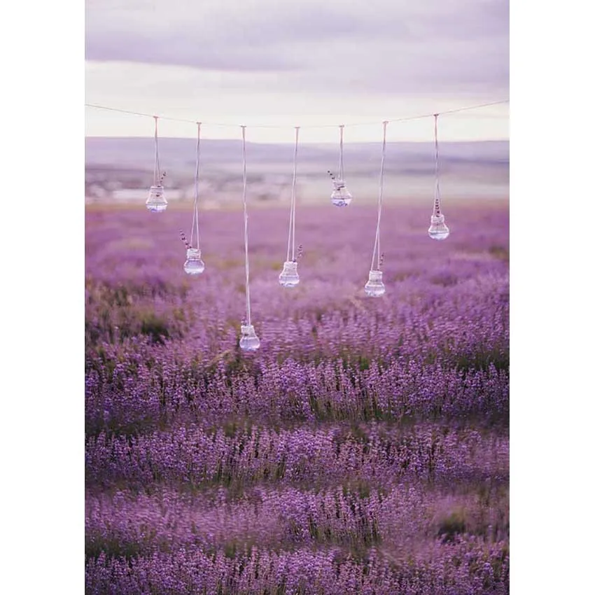 LIFE MAGIC BOX Photocall Background Lavender Landscape Photography Backdrops