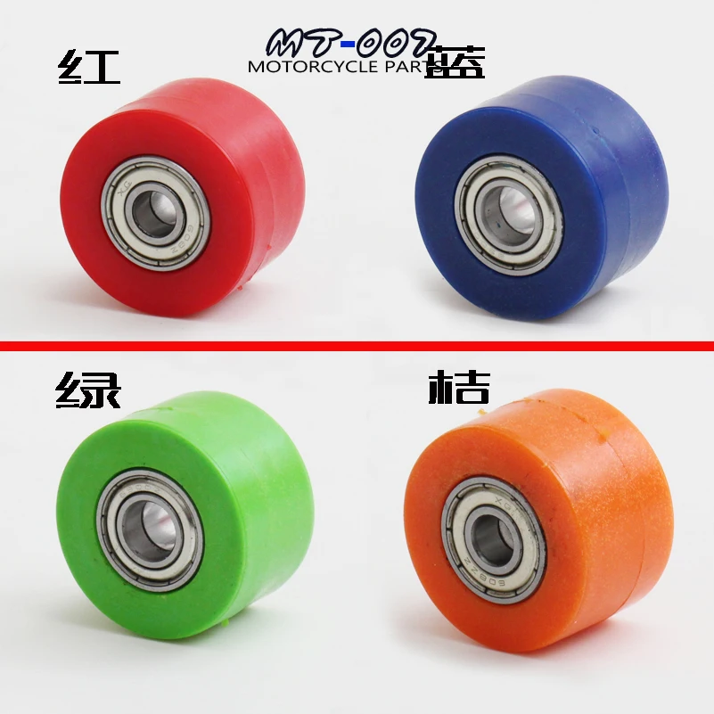 M8 / M10 Drive Chain Pulley Roller Slider Tensioner Wheel Guide For Pit Dirt Street Bike Motorcycle ATV SXF