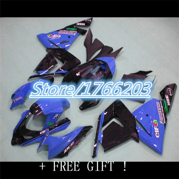 

2013 Newest style blue black Fairing kits for KAWASAKI Ninja ZX10R 04 05 ZX 10R 2004 2005 ZX-10R 2004-2005 10R 04 05 Ning