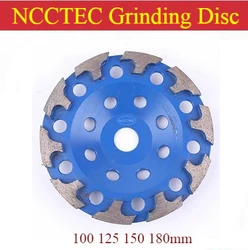 4'' 5'' 6'' 7'' 9'' NCCTEC T-Segments Diamond grinding cup Wheels | 100 125 150 180 230mm concrete cement floor grind discs