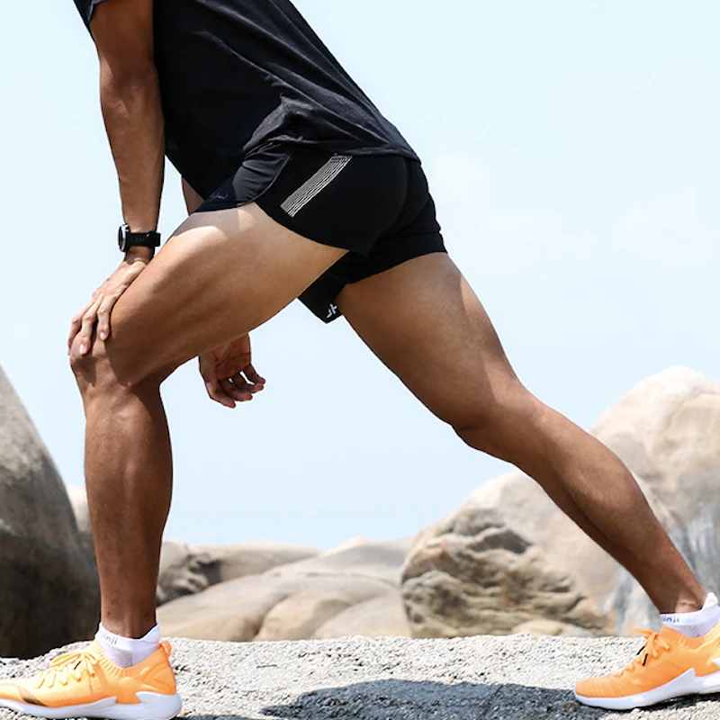 U18169 Professional Marathon Shorts Men\'s Running Shorts 2 in1 Quick Dry Breathable Running Workout Light Gym Training Short