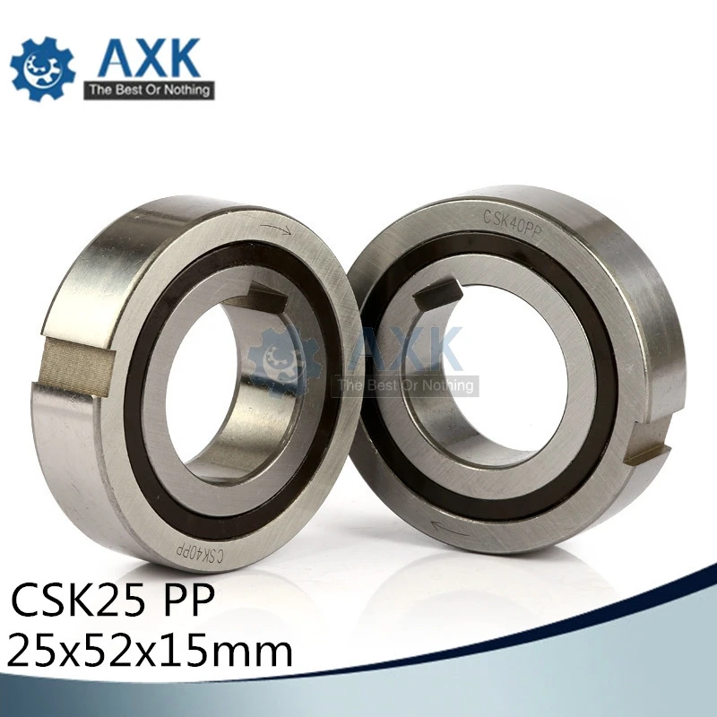 CSK25PP One Way Bearing Clutches 25*52*15mm ( 1 PC) With Keyway CSK6205PP FreeWheel Clutch Bearings CSK205PP