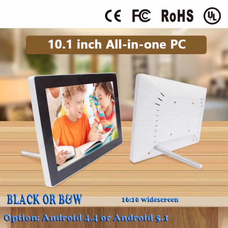 Intel  RK3188 quad core Made in China 10 inch all in one pc tv, 1.6 GHz