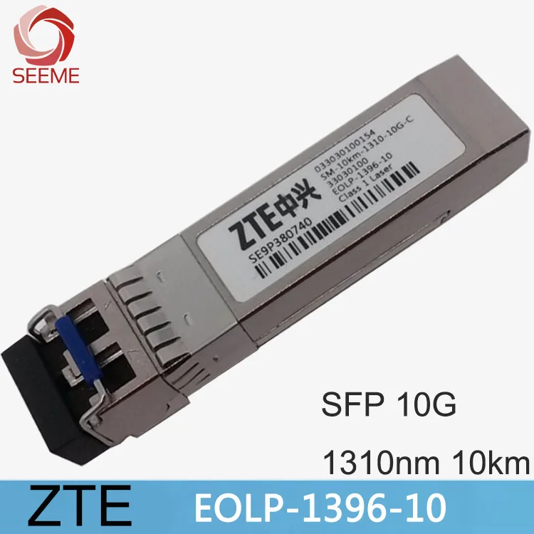 

ZTE EOLP-1396-10, Single-mode Module, SFP,10GBase-LR, 1310nm, 10km.