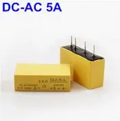 Mini SSR 5A Solid State Relay DC-AC DC-DC input 3-32VDC load 24-380VAC GJ-5-L JGX-1F JGX-1FA