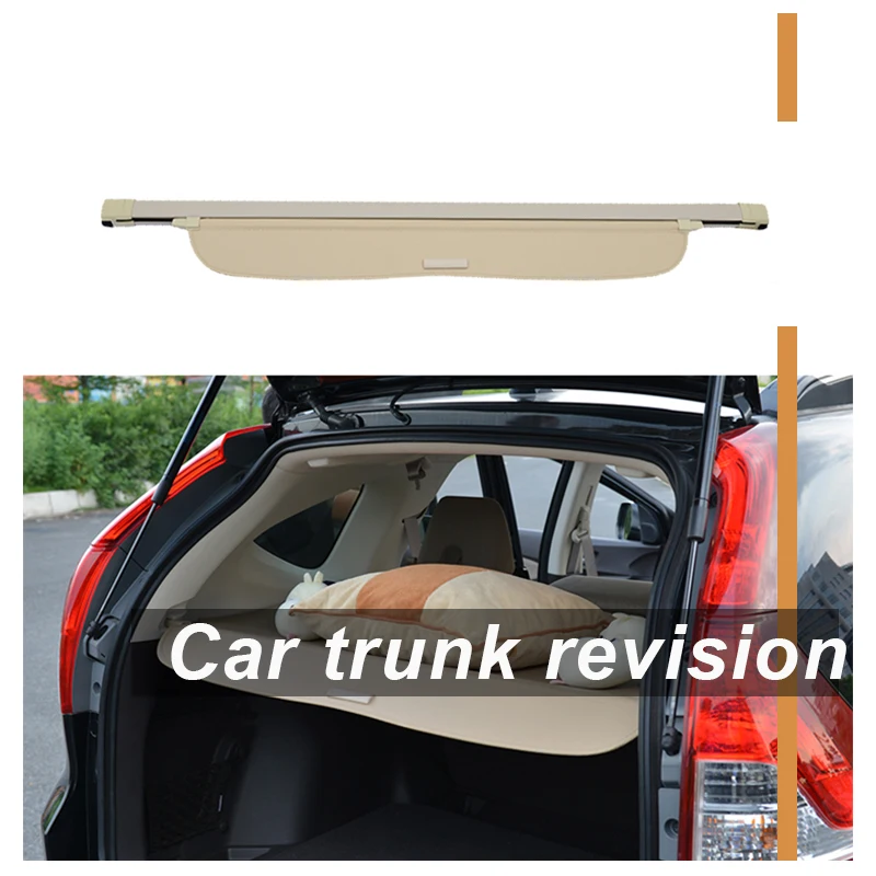 Overe 1Set Car Rear Trunk Cargo Cover Black For Honda CRV 2012 2013 2014 2015 2016 Security Shield Shade Auto accessories