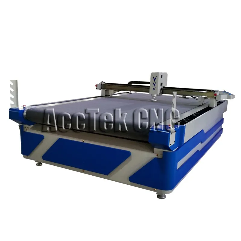 CNC Oscillating knife cutting machine for multilayer textile paper fabric