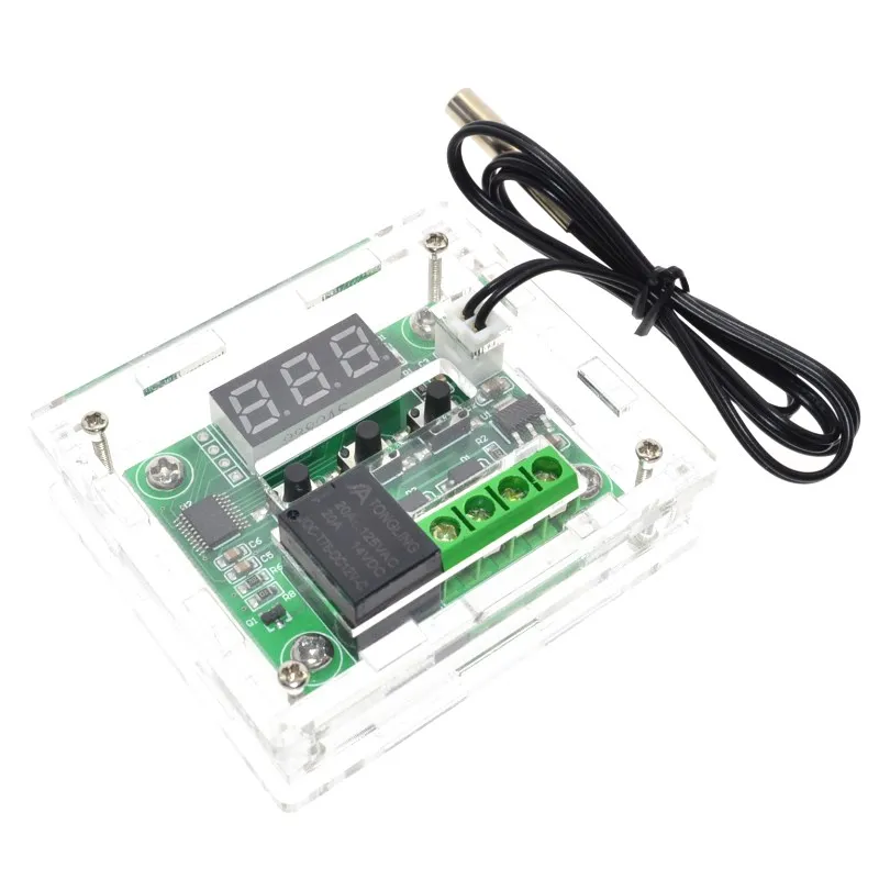 W1209 Case Enclosure Transparent Acrylic Box Clear Cover Thermometer thermo controller(Do not include W1209)