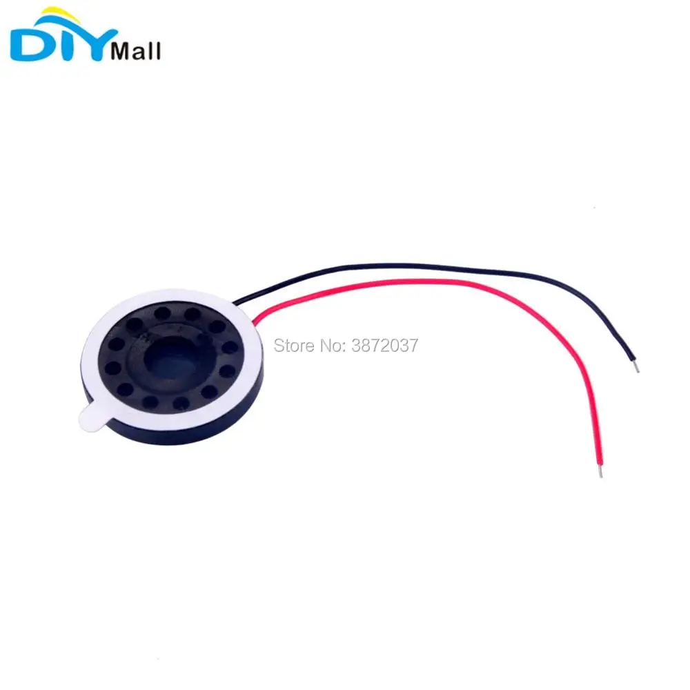 10 قطعة/الوحدة جولة 8Ohm 1W 20 مللي متر Auido رئيس ستيريو مكبر الصوت البسيطة مكبر الصوت