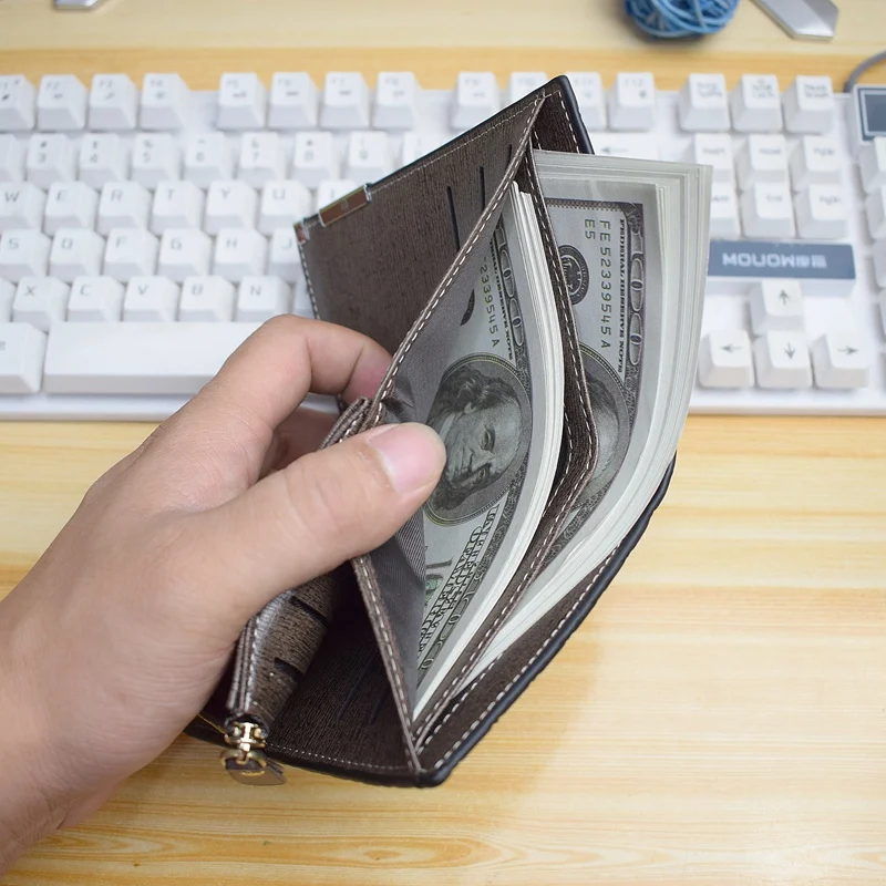 Tcgad男財布2019ショート財布billeteraのやつポルトミルフィーユpu男性ビッグポケットスキン財布2019ヴィンテージ高級男財布