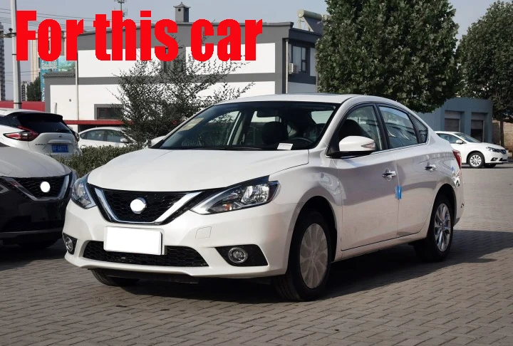 ABS Chrome Front Bumper Cover Trim For Nissan Sentra 2016 2017 Car Accessories Stickers