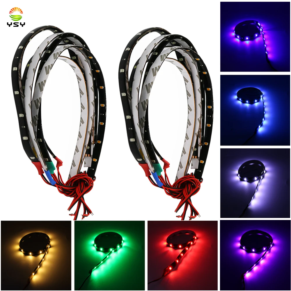 

1x Car Decorative Flexible Daytime Running Light 1210 15SMD 30cm 12V Waterproof COB DRL Fog LED Strip Light Lamp Led Lamp Tape