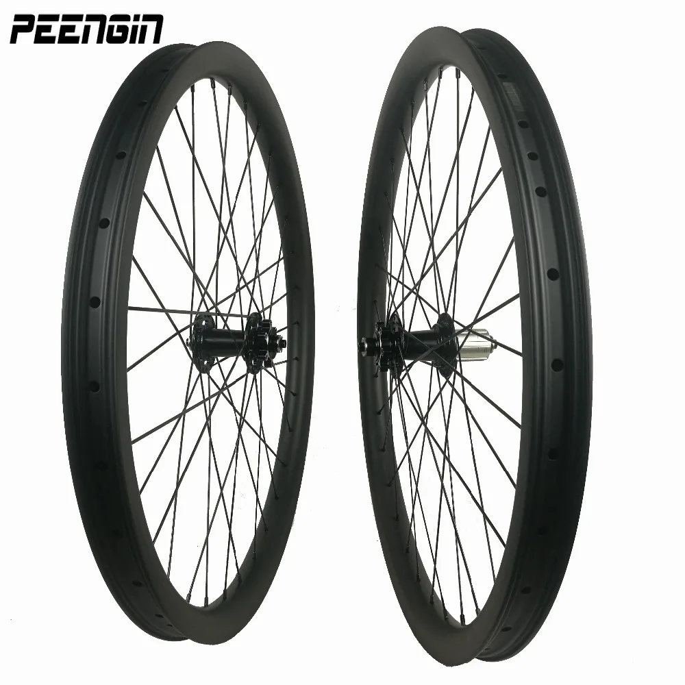 Carbon Wheels Mountain Bike 26/27.5/29er Descent Wheelsets 40x32 Clincher Hookless Tubeless Downhil Rim Used Rueda 26