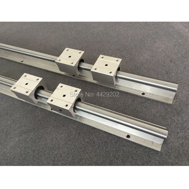 RU Delivery SBR16 linear guides Rail 6 set SBR16 - 300/1000/1300mm + ballscrew SFU1605 - 300/1000/1300mm + BK12 BF12 CNC parts