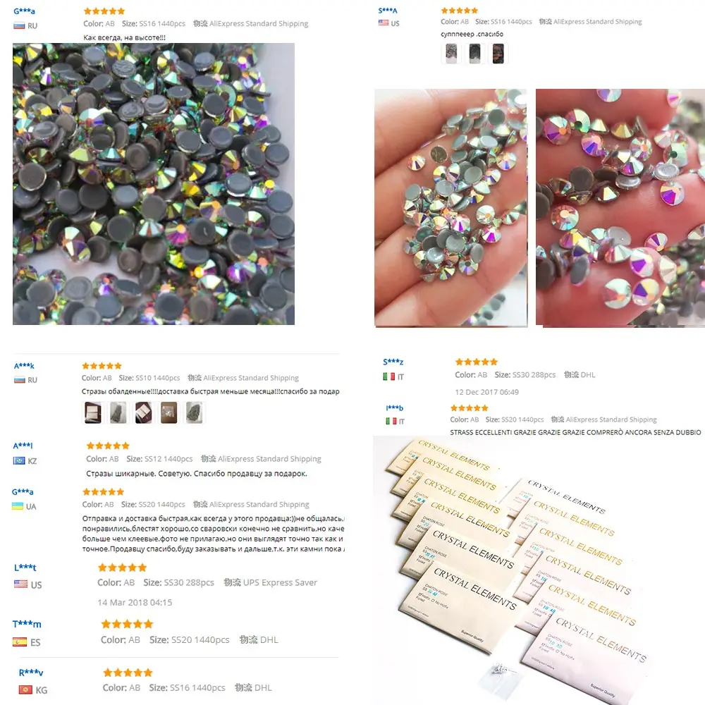 YANRUO 2058HF Weißer Opal Diamant Edelsteine Hotfix Kristall DIY Strass zum Aufbügeln Hotfix Nadelarbeit Kleidung – Detail 8