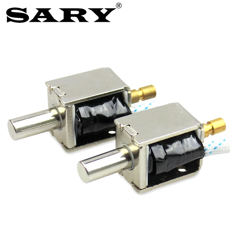 DC12V Mini electric lock push pull solenoid Electromagnet small electric bolt lock Electric control lock Electromagnetic lock