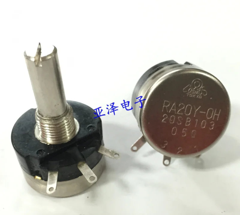 Original Japan TOCOS potentiometer RA20Y-OH 20SB103J resistance 10K round shaft 20MM switch