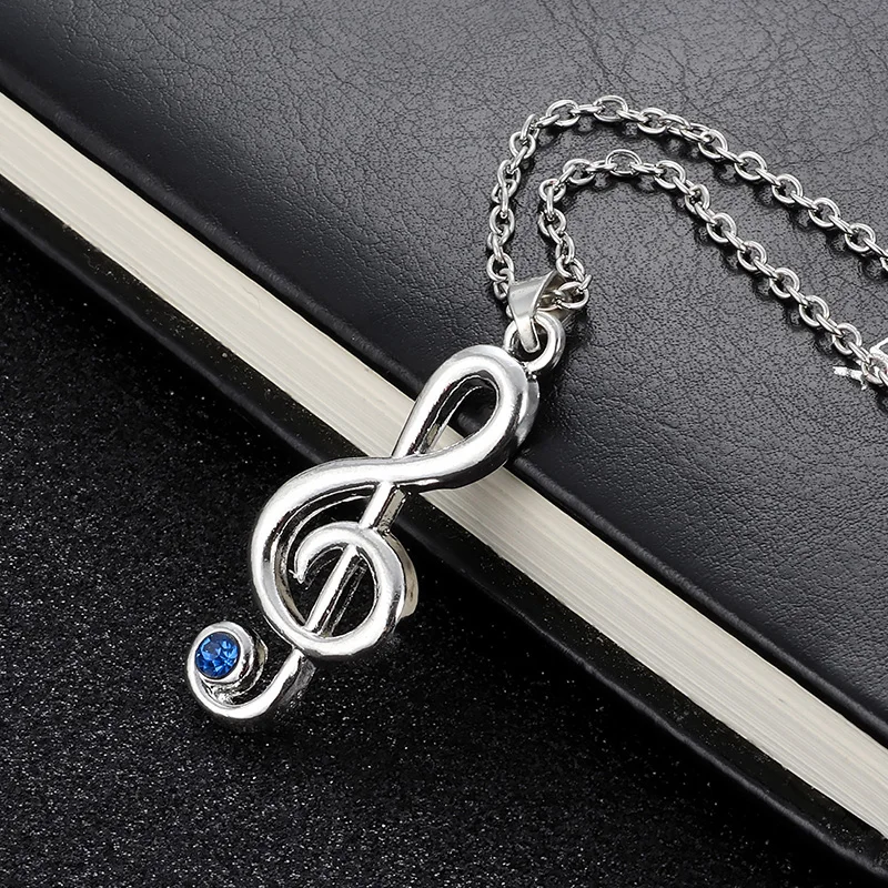 High Quality Jewelry musical note Necklace For Lover Gift Musical note Rhythm Fashion Women Long Necklace Jewelry Gifts