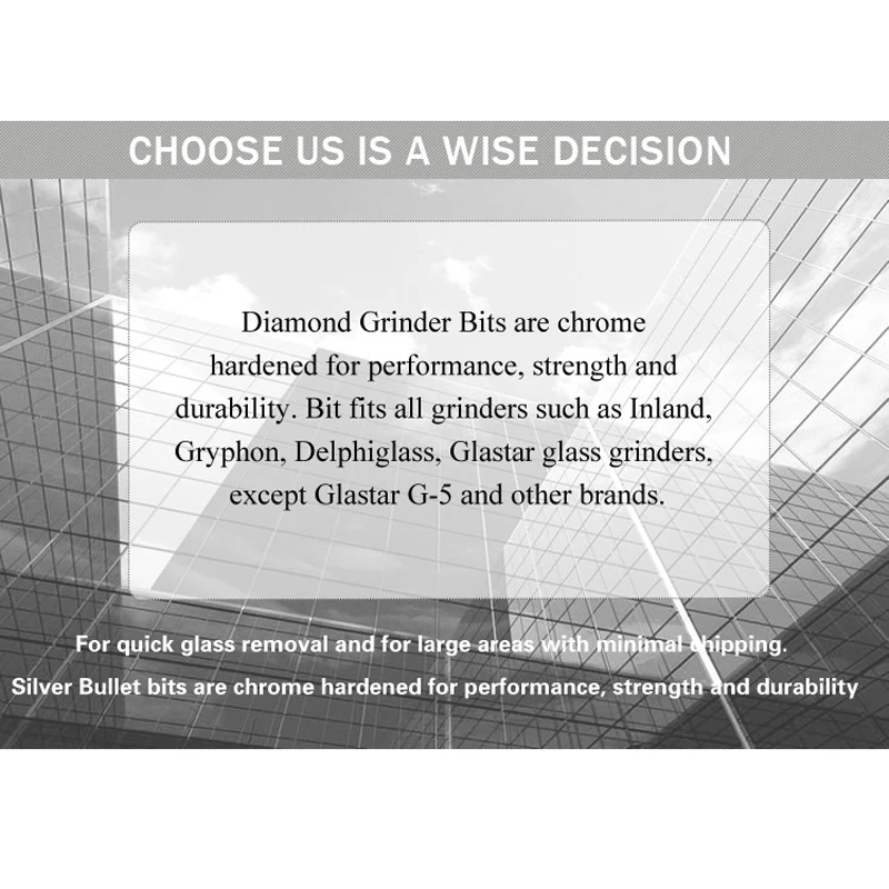 3/4 inch Grinding Bit Accessory Standard Brass For Inland Diamond Glass Grinder