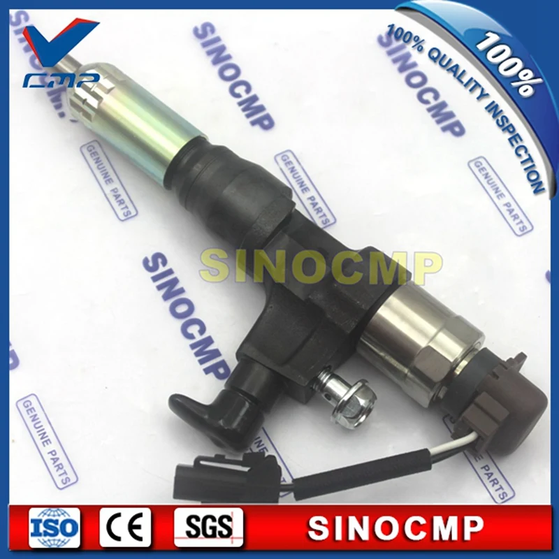 

SK200-8 J05E-TA J05 Engine Injector 23670-E0050 095000-6353 For Kobelco Excavator