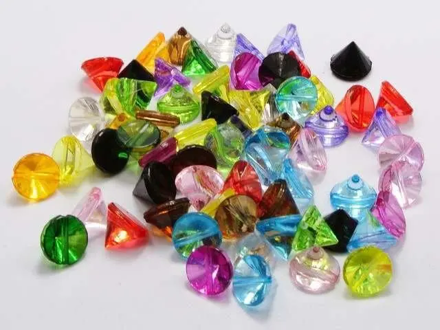 

Acrylic bead / 100 rivet color transparent beads / 12 * 10 mm fashion Accessories