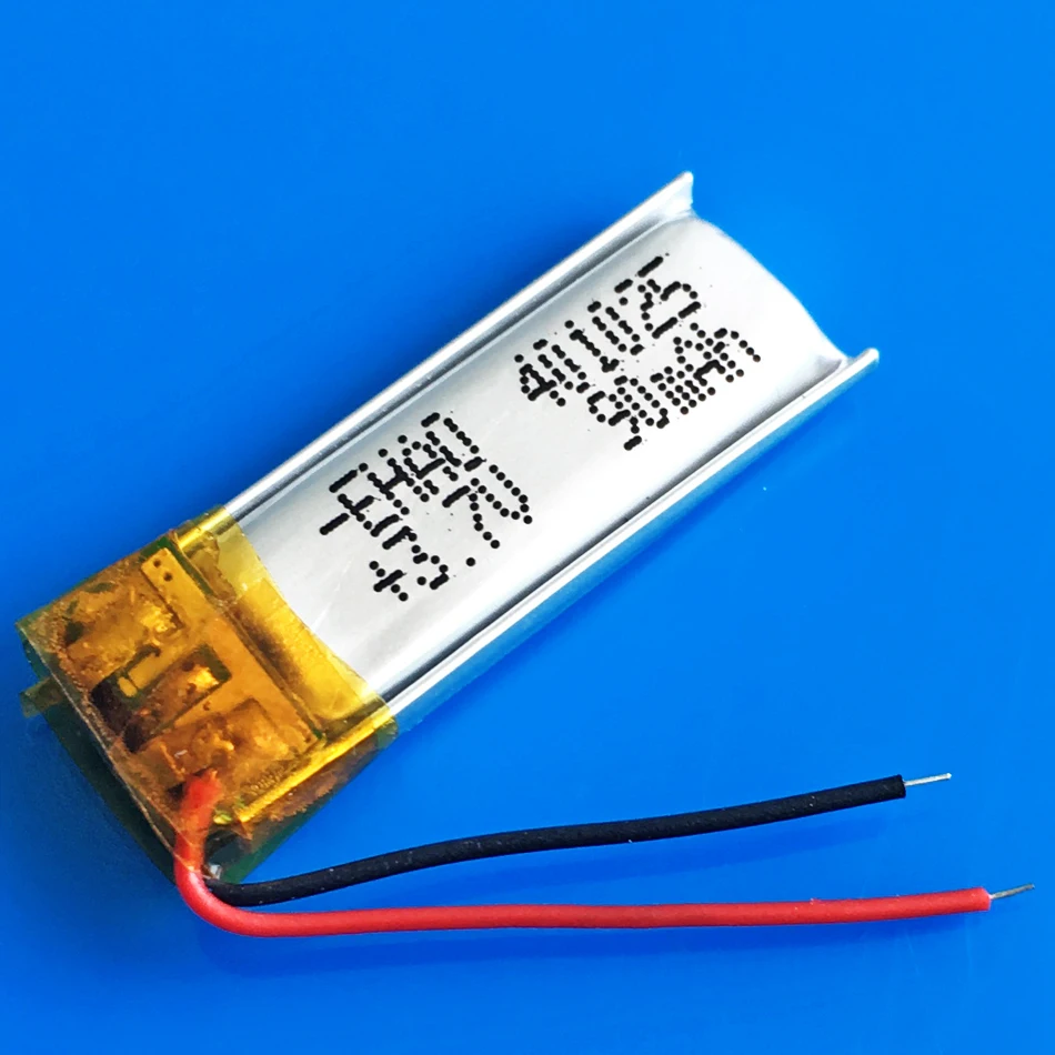 3.7V 90mAh 401025 Lipo Lithium Polymer Rechargeable Battery For MP3 GPS Bluetooth Speaker Recorder Headset Video pen Bracelet