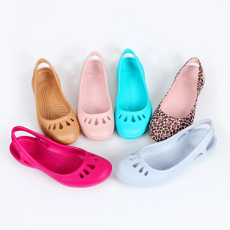 Maggie\'s Walker Beach Shoes Women Sweet Sandals Summer Fashion Candy-colored Slip-on Resin Wedges Sandals Size 35~40