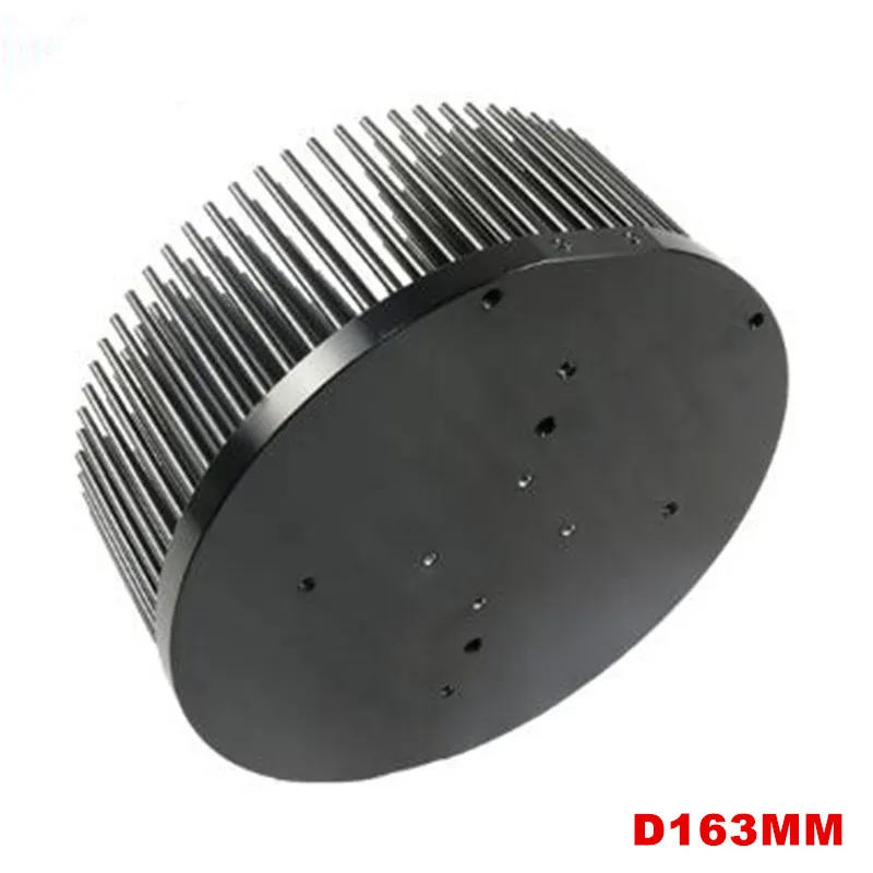 

163mm Pre-drilled cooling aluminum radiator 75w LED heat sink for COB CREE CXB3590 Bridgelux Vero29 gen7 Citizen clu048 1212
