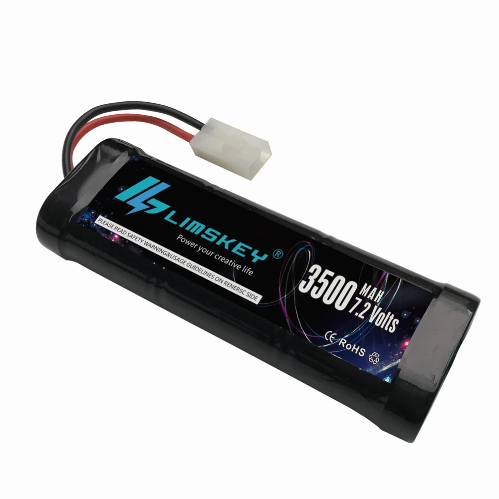 LIMSKEY 7.2 V 3500mAh akumulator 7.2 V Ni-MH akumulator Tamiya wtyczka o dużej pojemności SC * 6 ogniw do sterowania RC samochody zabawkowe bateria